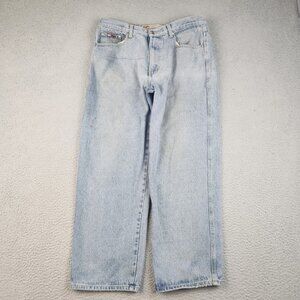 Y2K Baggy Jeans Men's Size 36 Skater Cyber Grunge Hip Hop Rave Vintage Denim